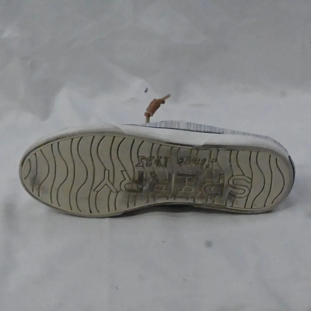 Sperry Top Sider STS97954. Size 5.5 M Gray Canvas‎ Slip-On Boat Shoes
